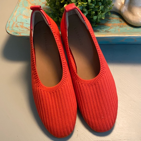 EVERLANE / Reknit red flats - Picture 1 of 5